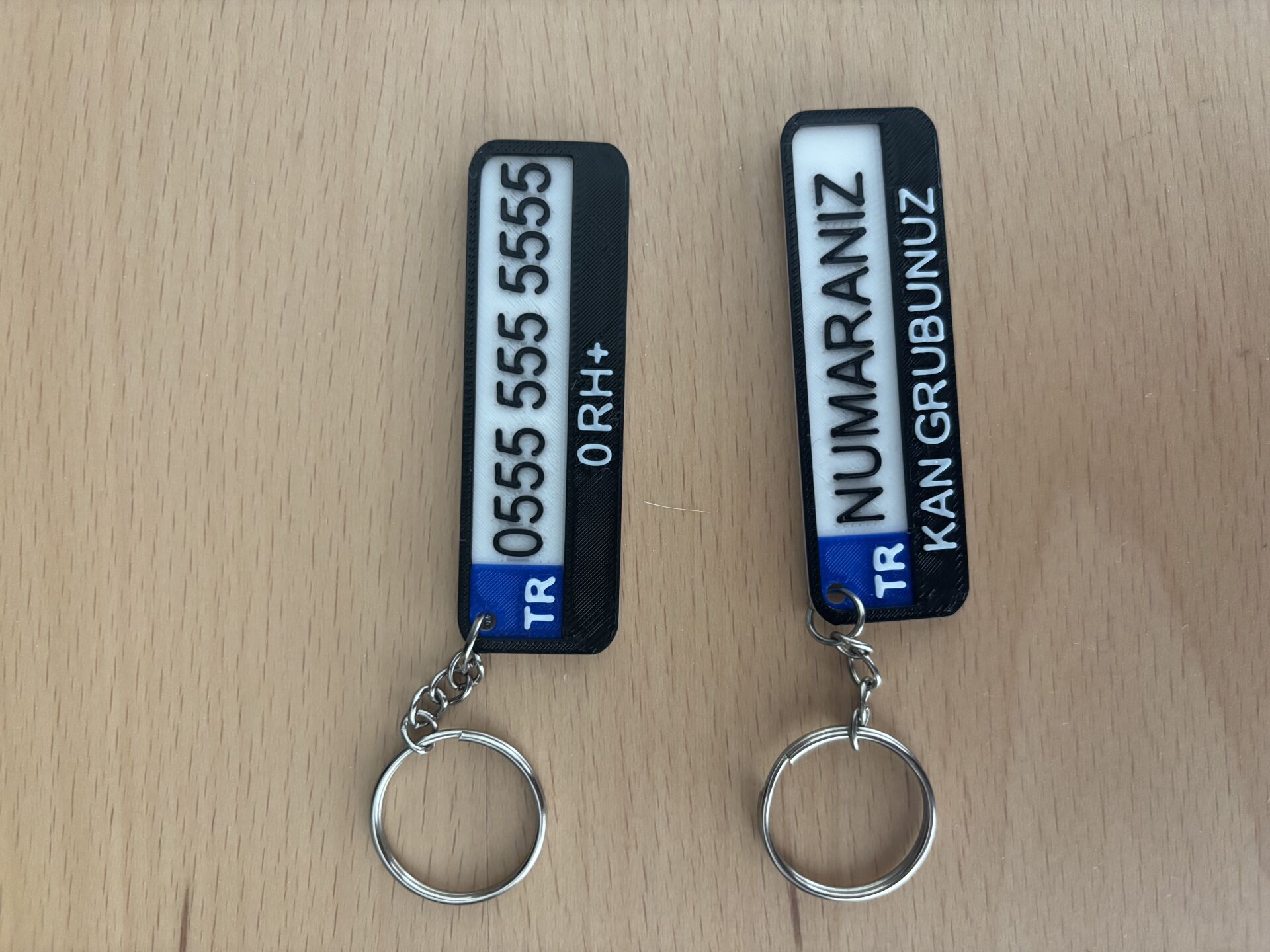 Kişiye Özgü Plaka Anahtarlık