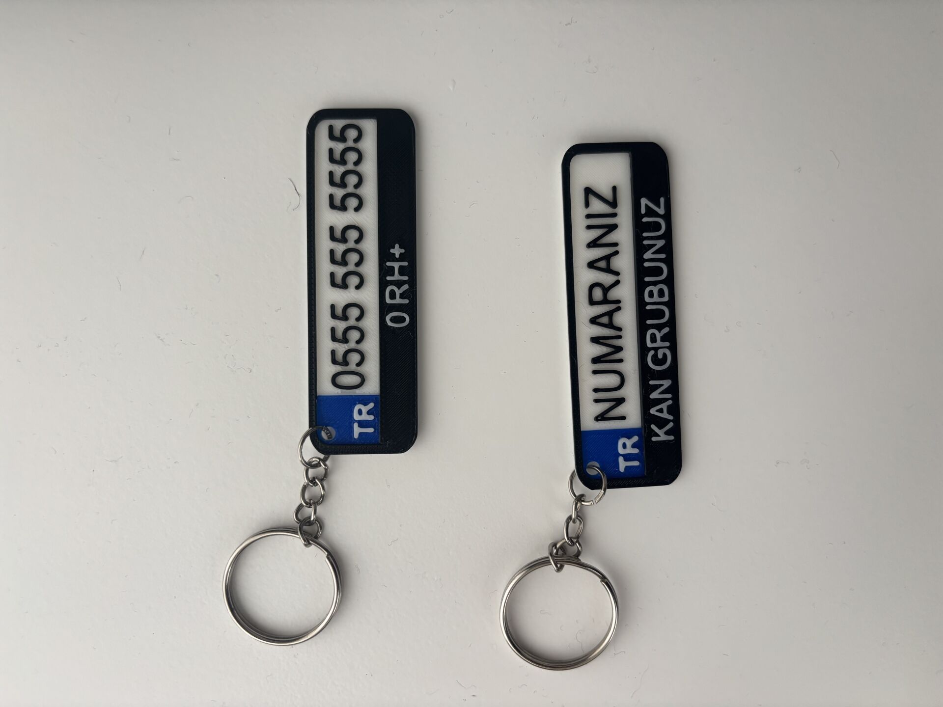 Kişiye Özgü Plaka Anahtarlık